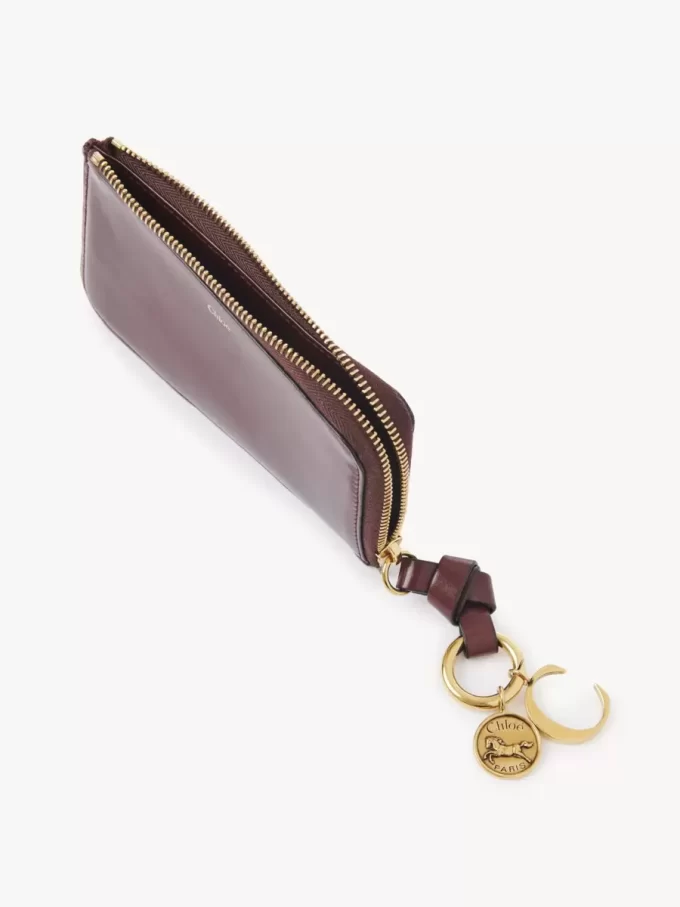 Portefeuille alphabet en cuir brillant Portefeuille alphabet en cuir brillant
