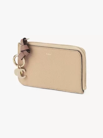 Portefeuille Alphabet en cuir grainé
