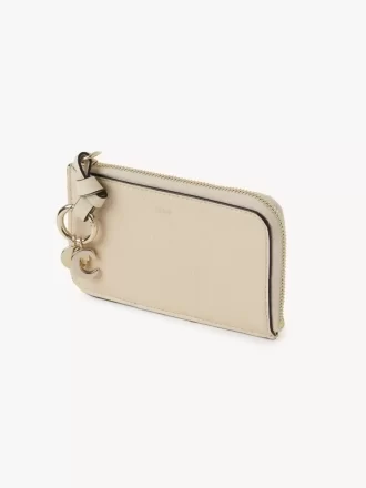 Portefeuille Alphabet en cuir grainé