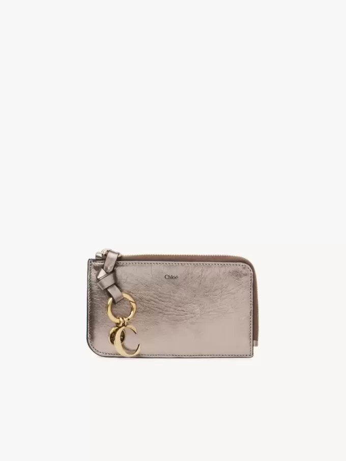 Portefeuille Alphabet en cuir métallisé Portefeuille Alphabet en cuir métallisé