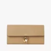 Portefeuille long à rabat Chloé Charms en cuir grainé Portefeuille long à rabat Chloé Charms en cuir grainé