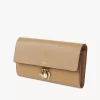 Portefeuille long à rabat Chloé Charms en cuir grainé Portefeuille long à rabat Chloé Charms en cuir grainé