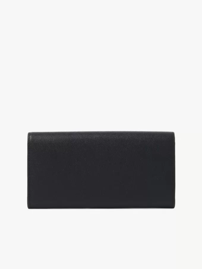 Portefeuille long à rabat Chloé Charms en cuir grainé Portefeuille long à rabat Chloé Charms en cuir grainé
