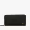 Portefeuille long zippé Chloé Iconic en cuir brillant