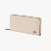 Portefeuille long zippé Chloé Iconic en cuir brillant