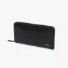 Portefeuille long zippé Chloé Iconic en cuir brillant