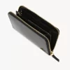Portefeuille long zippé Chloé Iconic en cuir brillant