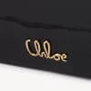 Portefeuille à rabat iconique Chloé sur chaîne en cuir verni