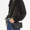 Portefeuille à rabat iconique Chloé sur chaîne en cuir verni