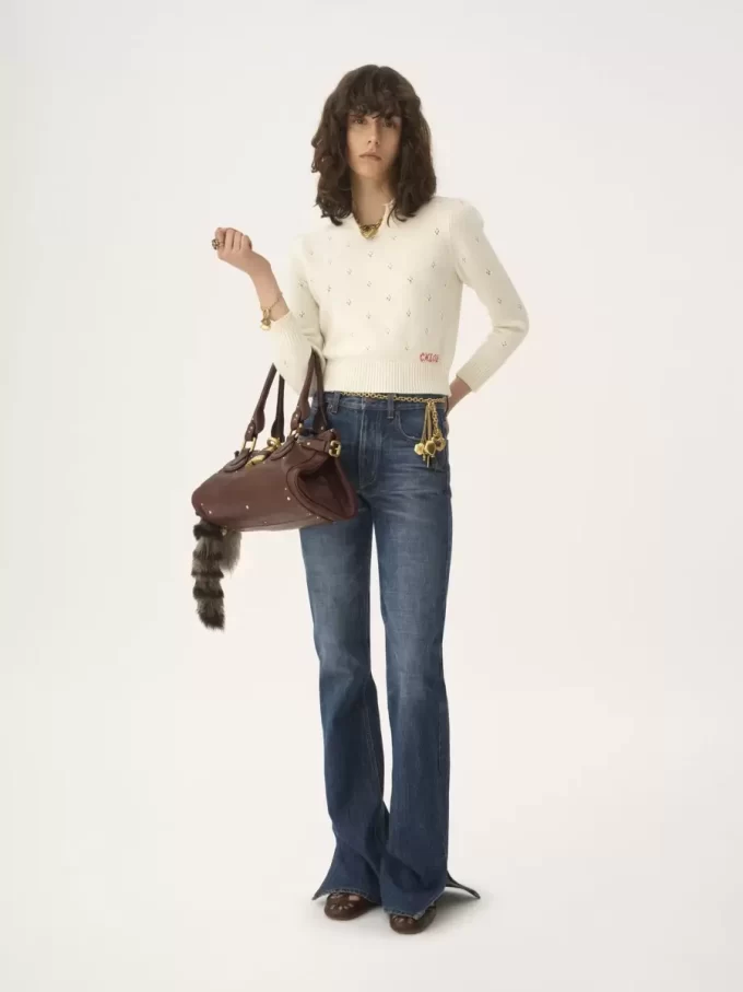 Pull ajusté en maille laine et cachemire Pull ajusté en maille laine et cachemire