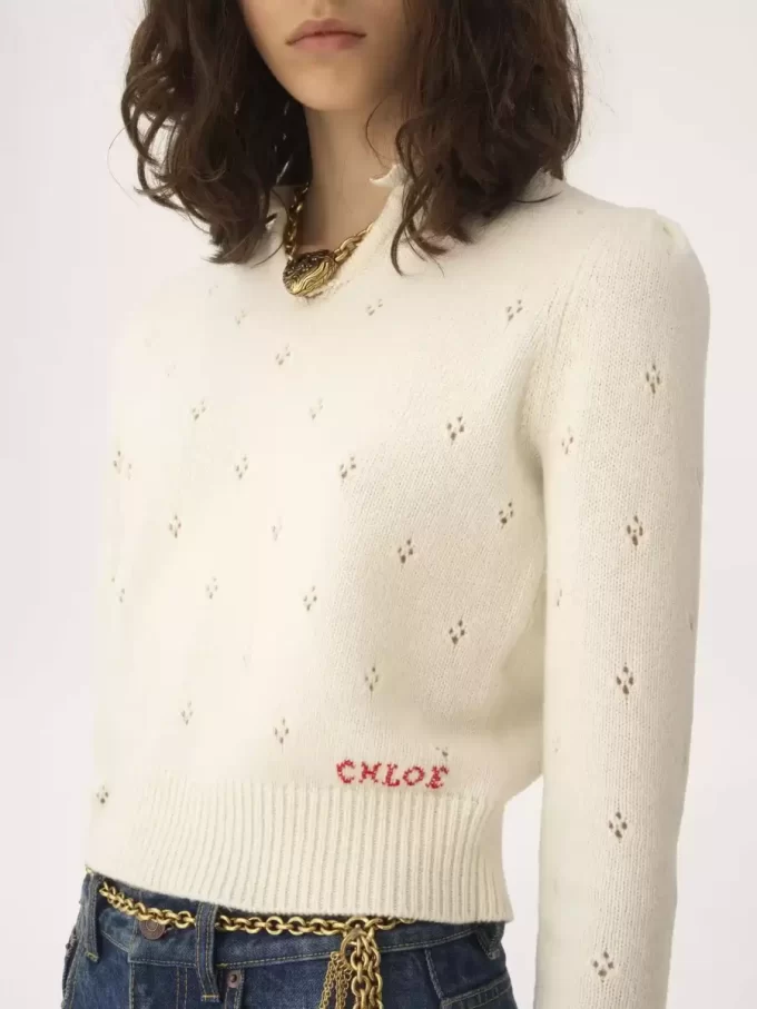 Pull ajusté en maille laine et cachemire Pull ajusté en maille laine et cachemire
