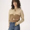 Pull col en maille laine et cachemire Pull col en maille laine et cachemire