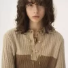 Pull col en maille laine et cachemire Pull col en maille laine et cachemire