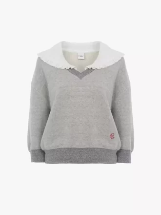 Pull col en polaire chiné