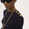 Pull col montant boxy en tricot de laine et soie Pull col montant boxy en tricot de laine et soie