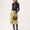Pull col roulé ajusté en maille coton et laine Pull col roulé ajusté en maille coton et laine