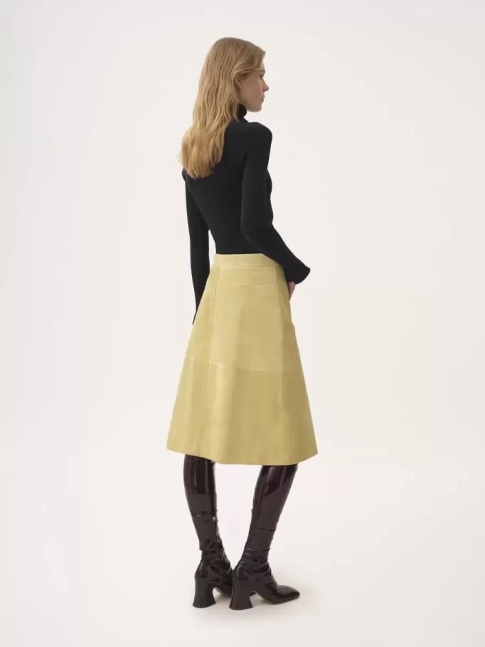 Pull col roulé ajusté en maille coton et laine Pull col roulé ajusté en maille coton et laine