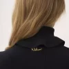 Pull col roulé ajusté en maille coton et laine Pull col roulé ajusté en maille coton et laine