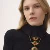 Pull col roulé ajusté en maille coton et laine Pull col roulé ajusté en maille coton et laine