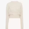 Pull logo en laine d’alpaga et tricot de soie Pull logo en laine d’alpaga et tricot de soie