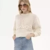 Pull logo en laine d’alpaga et tricot de soie Pull logo en laine d’alpaga et tricot de soie
