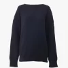 Pull logo en maille laine et cachemire Pull logo en maille laine et cachemire