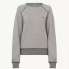 Pull logo en mélange de coton polaire Pull logo en mélange de coton polaire