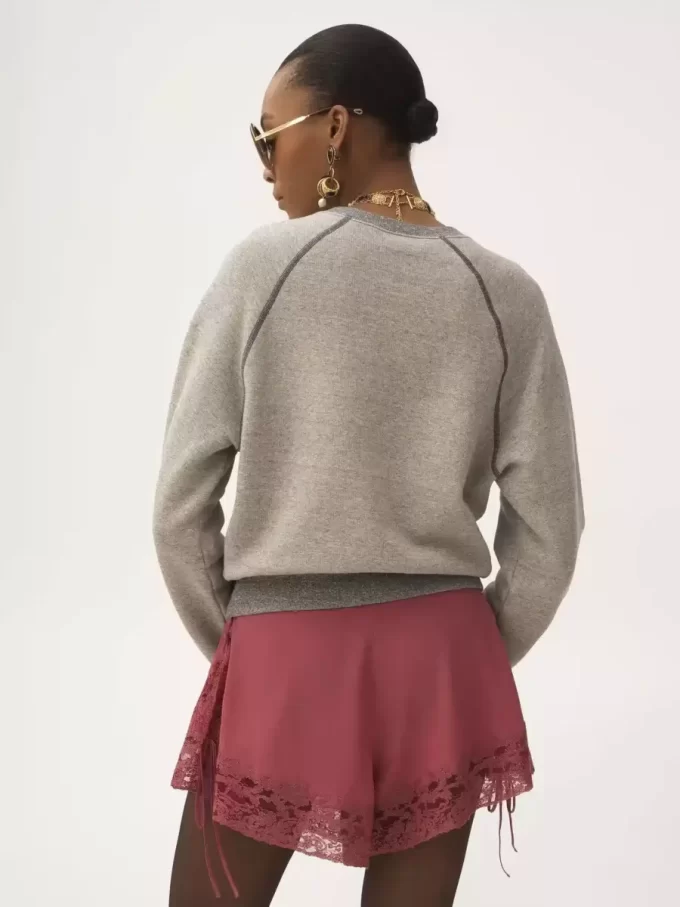Pull logo en mélange de coton polaire Pull logo en mélange de coton polaire