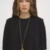 Robe cape courte en crêpe de viscose Robe cape courte en crêpe de viscose