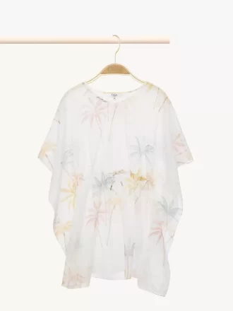 Robe de plage à manches courtes