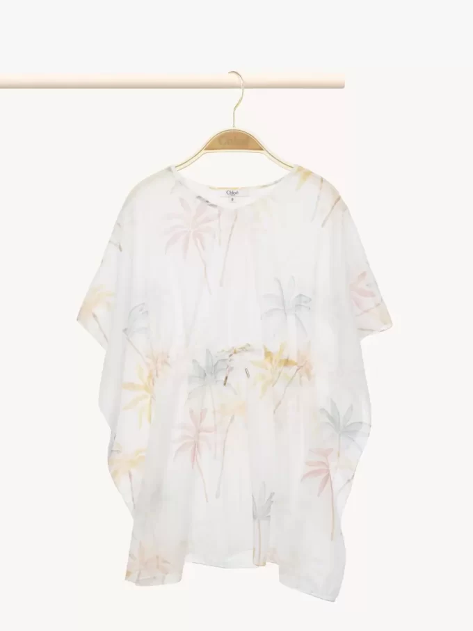 Robe de plage à manches courtes