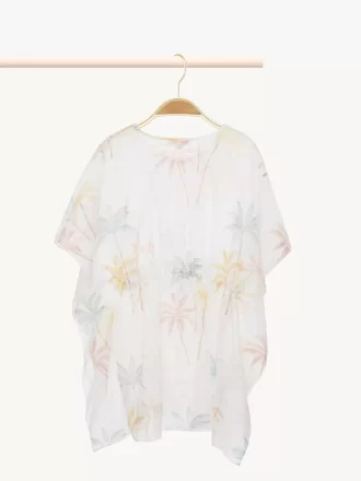 Robe de plage à manches courtes