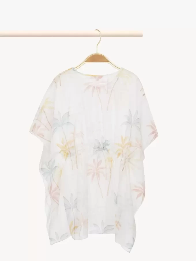 Robe de plage à manches courtes