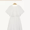 Robe longue à manches courtes