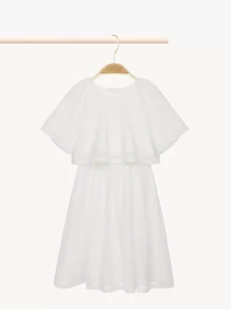 Robe longue à manches courtes