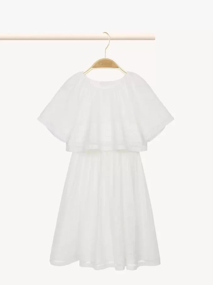 Robe longue à manches courtes