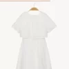 Robe longue à manches courtes