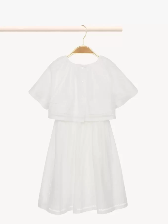 Robe longue à manches courtes
