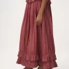 Robe longue sans manches en pongé de soie lavée Robe longue sans manches en pongé de soie lavée