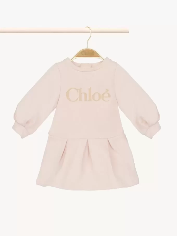 Robe à manches longues avec logo pour enfant Robe à manches longues avec logo pour enfant