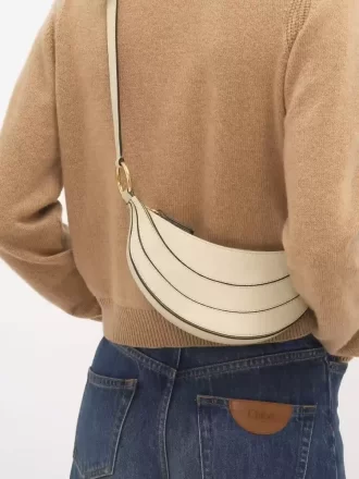 Sac banane bandoulière en cuir grainé