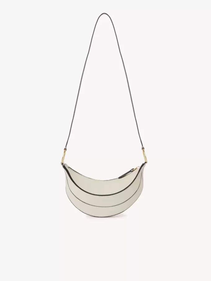Sac banane bandoulière en cuir grainé Sac banane bandoulière en cuir grainé