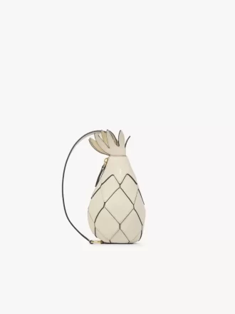 Sac bandoulière ananas en cuir grainé
