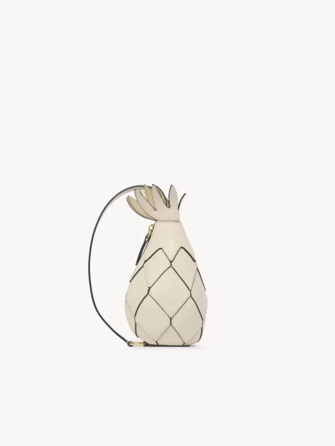 Sac bandoulière ananas en cuir grainé