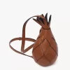 Sac bandoulière ananas en cuir grainé
