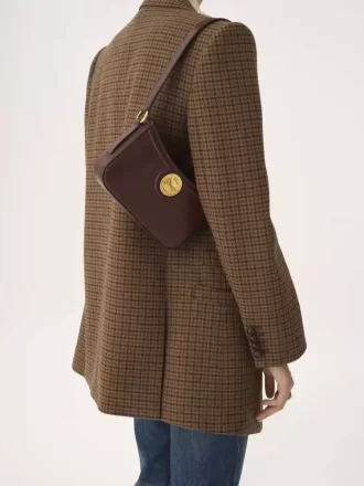 Sac bandoulière Horse Medal en cuir grainé