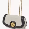 Sac bandoulière Horse Medal en toile et cuir grainé