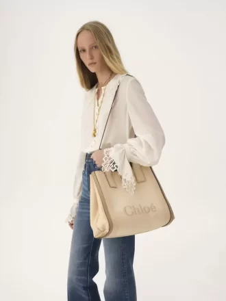 Sac cabas Chloé Carry en toile