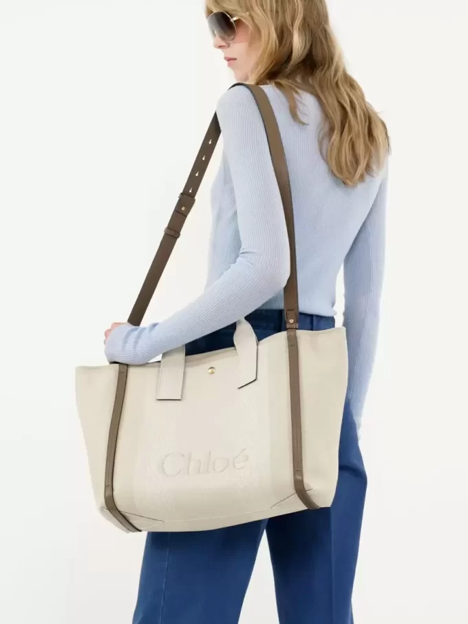 Sac cabas Chloé Carry en toile