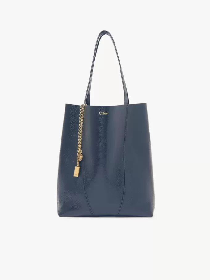 Sac cabas Chloé Spin en cuir grainé
